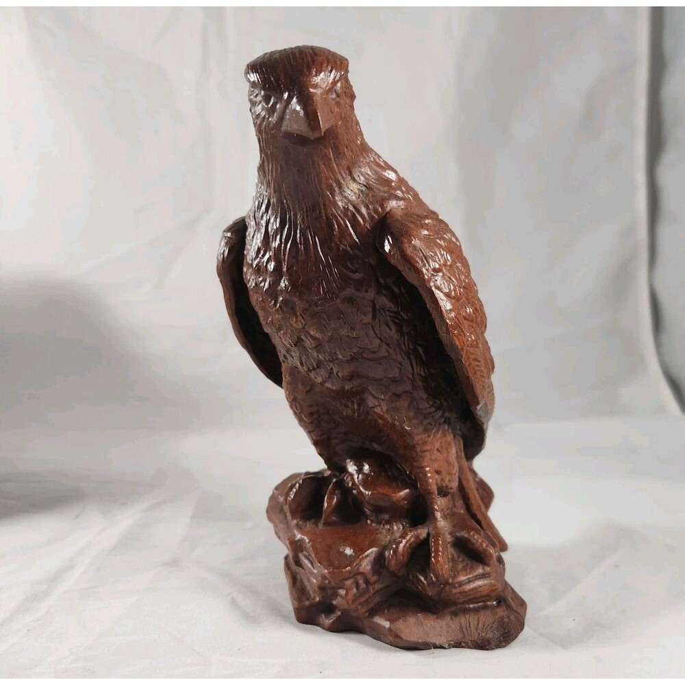 Vintage Red Mill American Bald Eagle 7.5" Resin Statue Sculpture USA made
